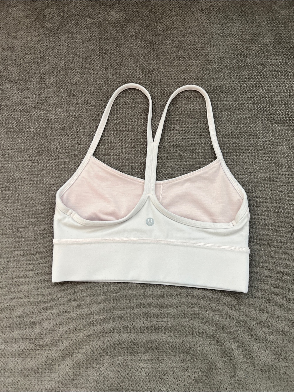 lululemon athletica White Strappy Light Support Sports Bra - Picture 2 of 5